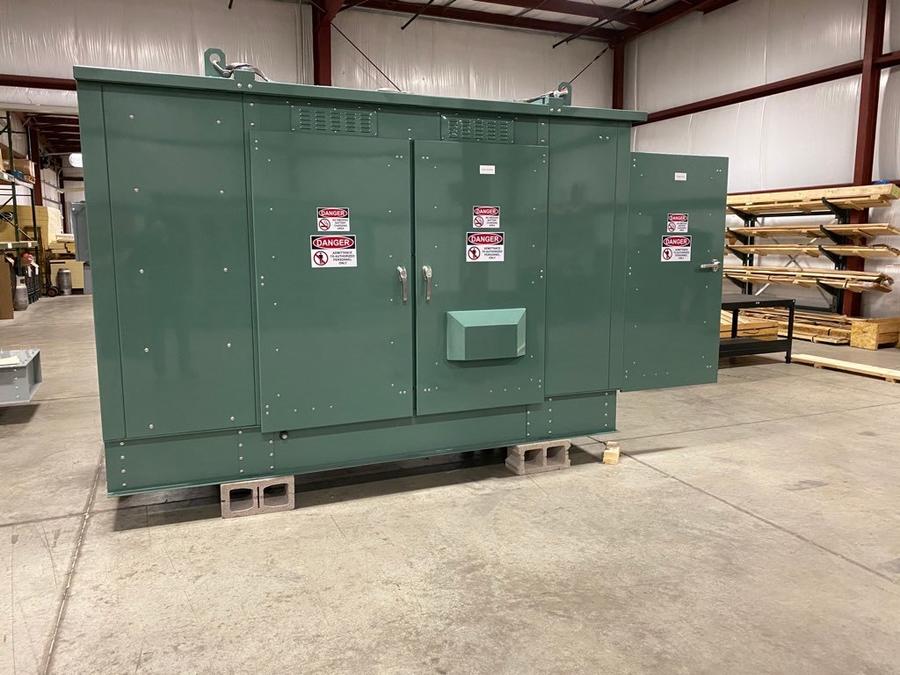 Battery Cabinet Front - Green